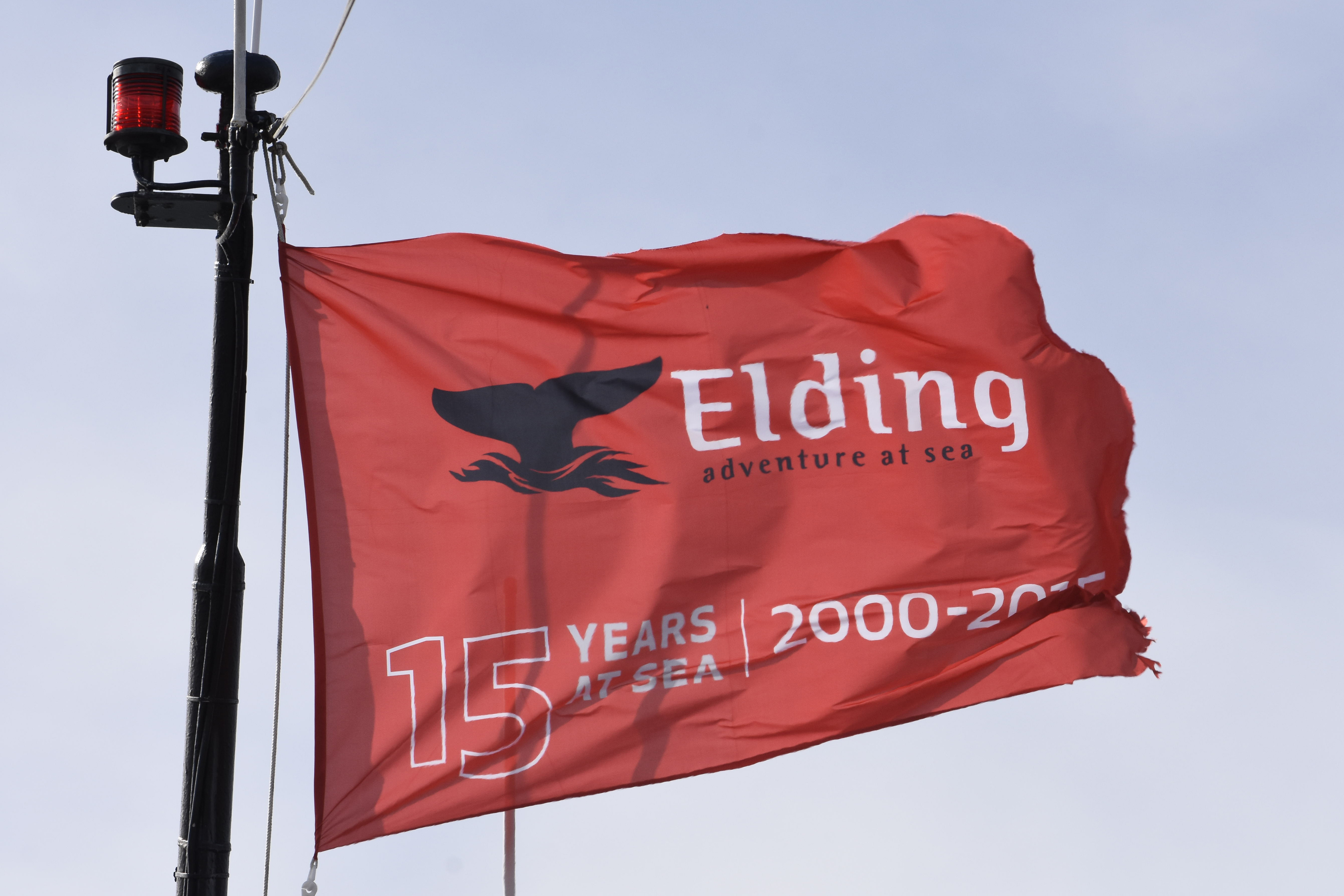 Elding 15 years at sea flag