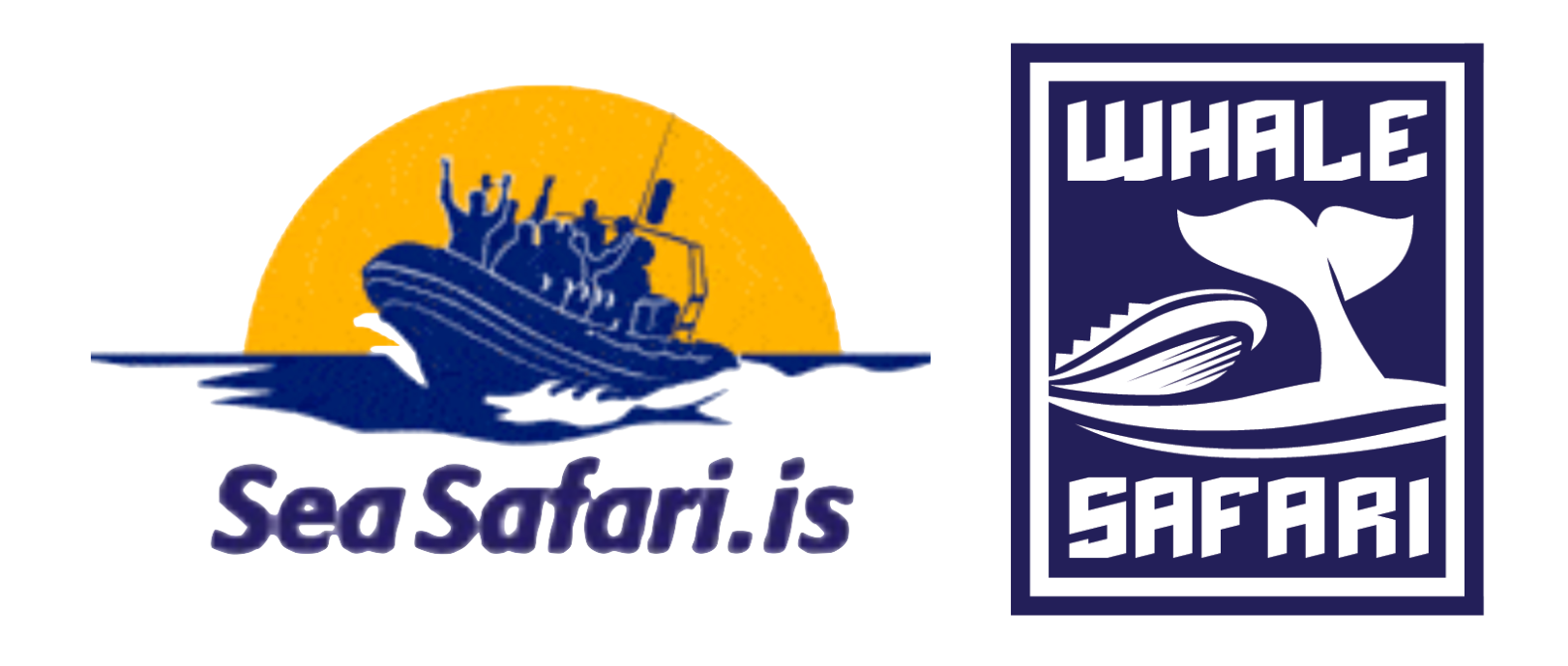 Elding sea safari and whale safari logos