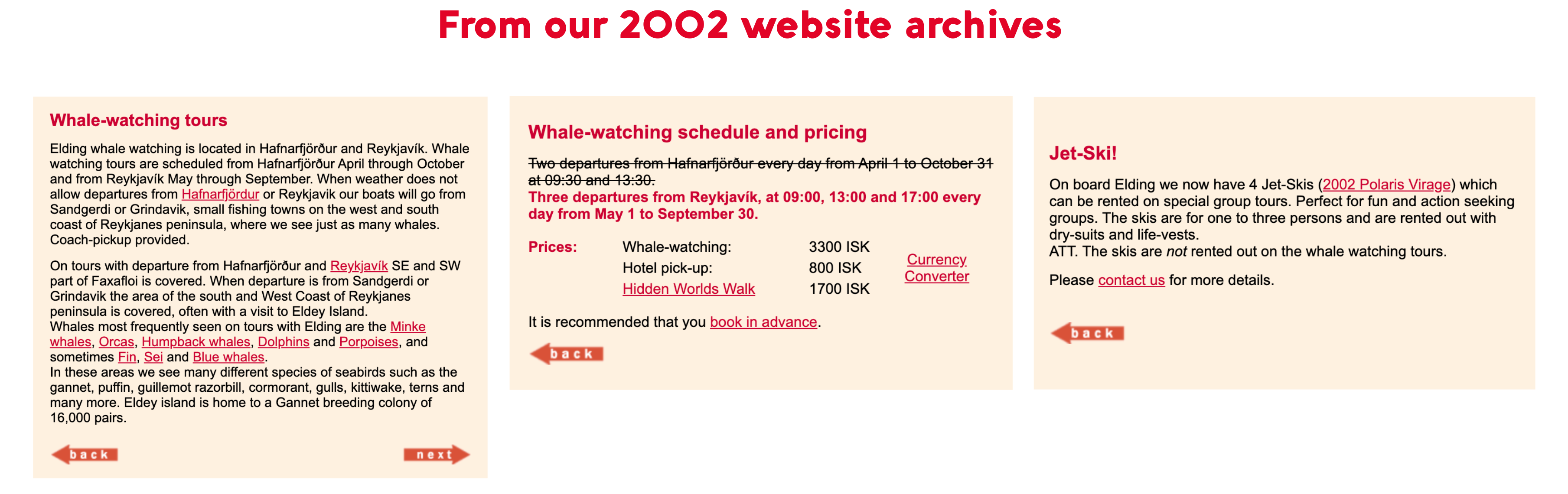 Elding website archives