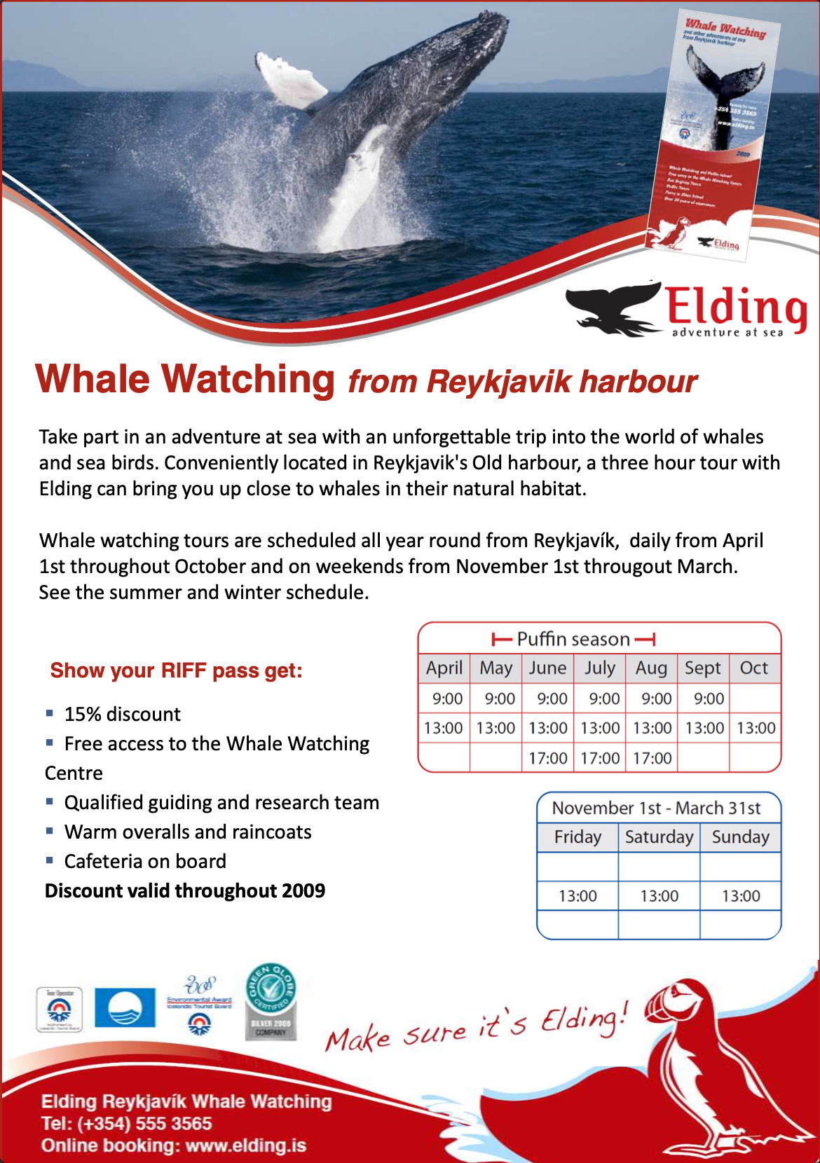 Elding brochure w. winter tours 2008/2009