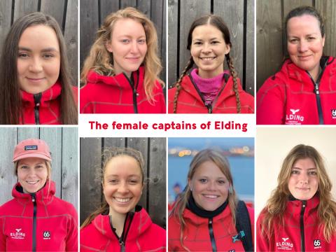 the female captains of Elding 2025
