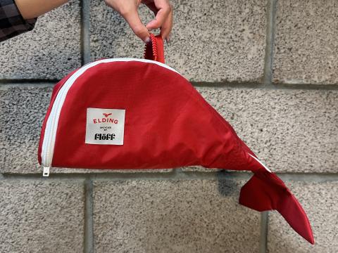 elding x flöff collaboration textile waste whale bag