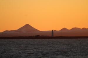 keilir mountain in the sunset