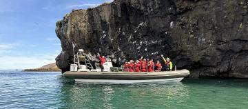 rib boats landscape east iceland neskaupstaður