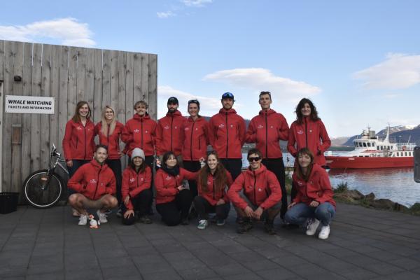 akureyri whale watching team 2023 office boat