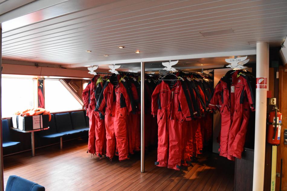 overalls hanging onboard eldey