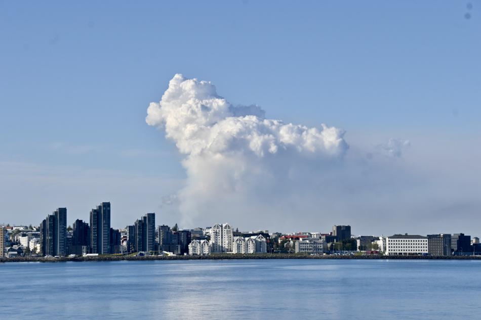 Volcanic eruption in Iceland 2024.