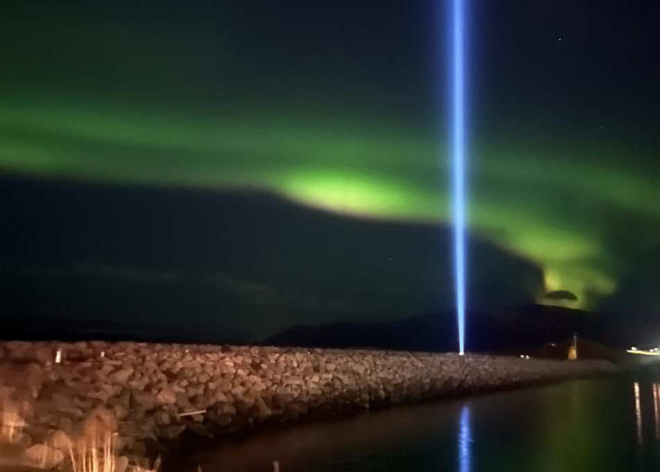 northern lights cruise and imagine peace tower