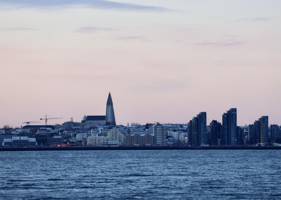 reykjavik on a cold winter day