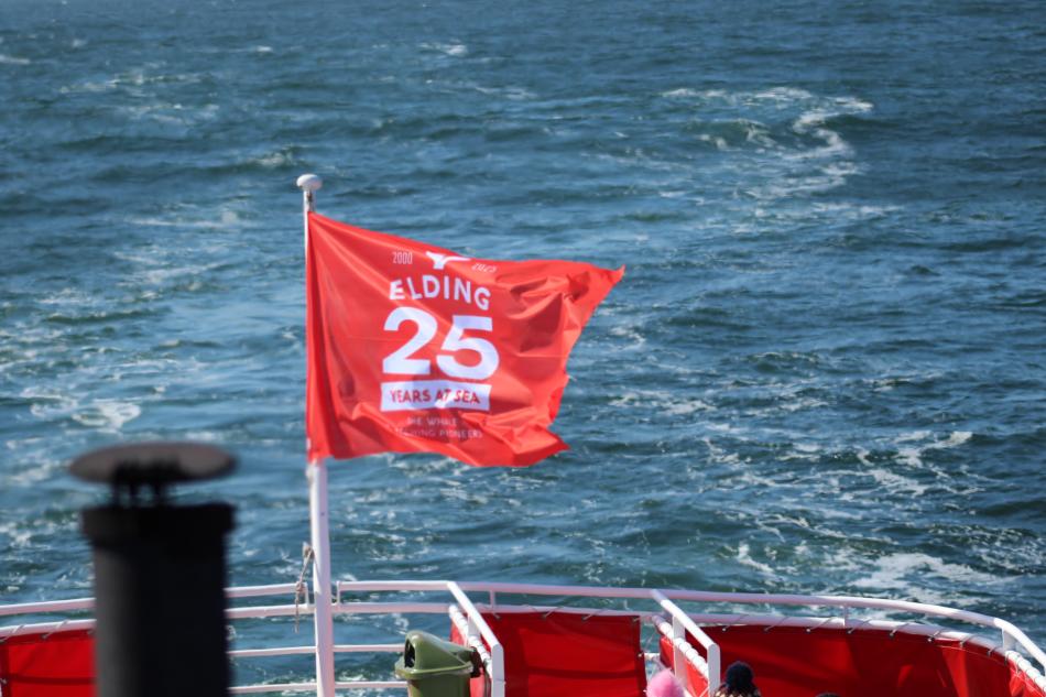 elding celebrates 25 years at sea - flag