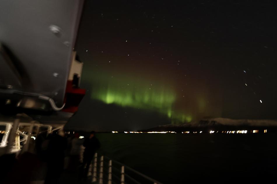 northern lights cruise on Hafsúlan boat