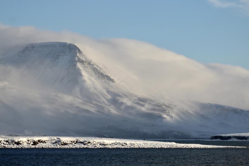 Mt. Esja on a misty day