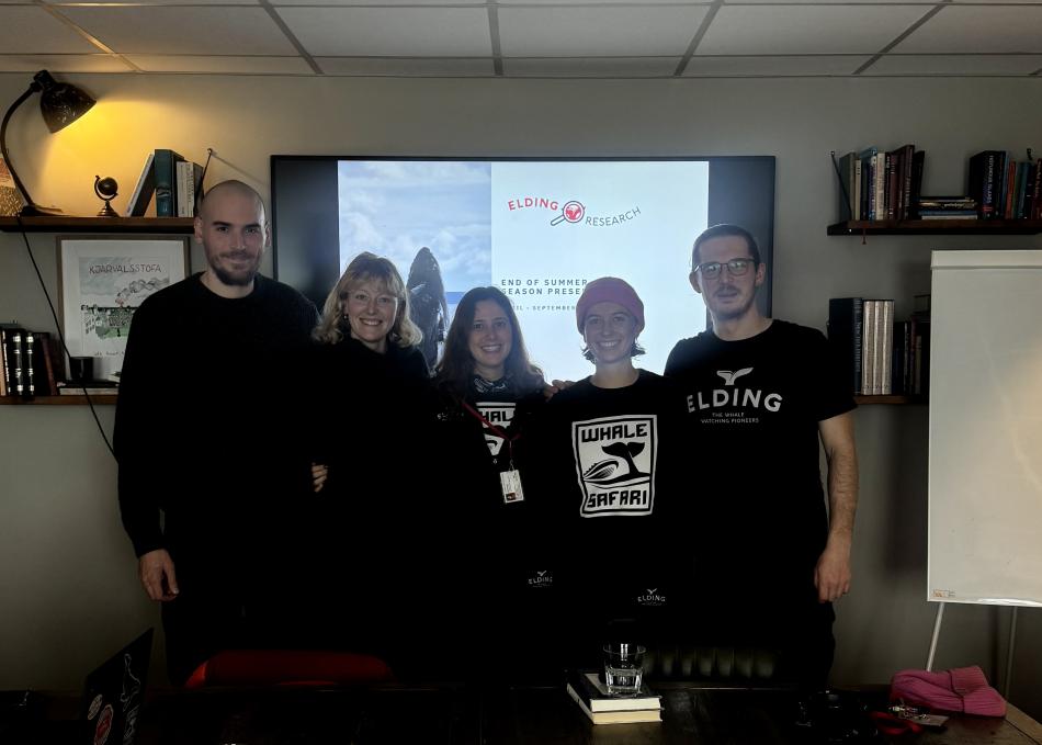 Elding's research team presents results from the summer.