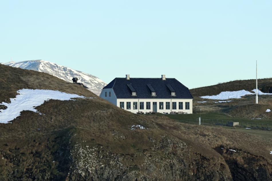 viðey island from sea