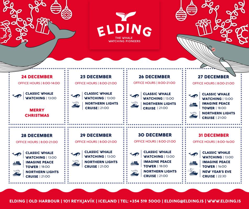 elding christmas opening hours 2025